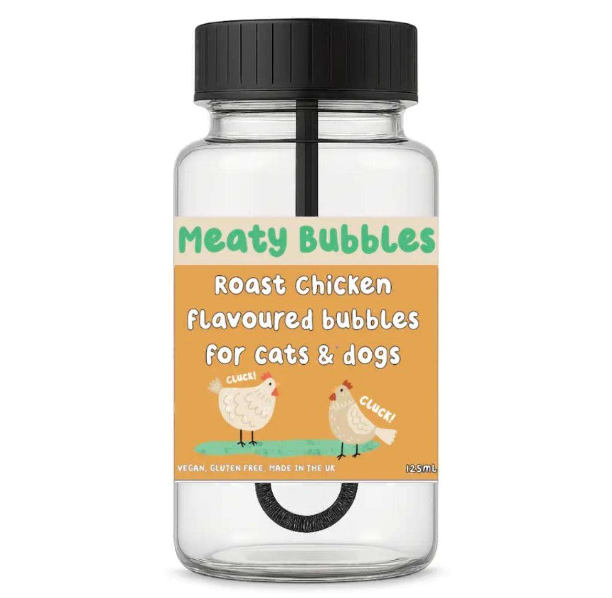 Meaty Bubbles Roast Chicken Flavoured Bubbles — dog treats and toys from Haus of Hank