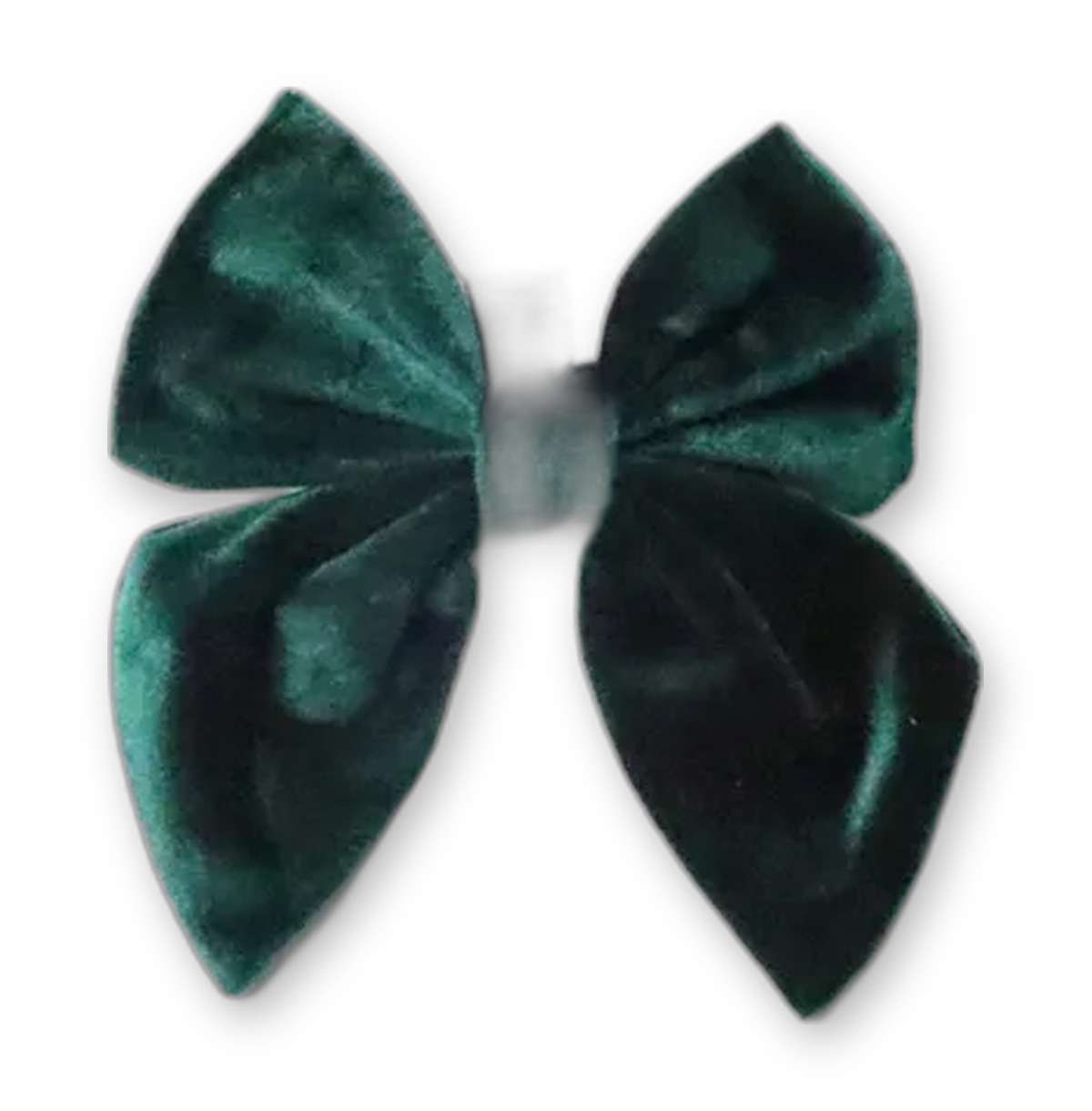 Green Velvet Medium Sailor Bow — green velvet dog sailor bow from Haus of Hank