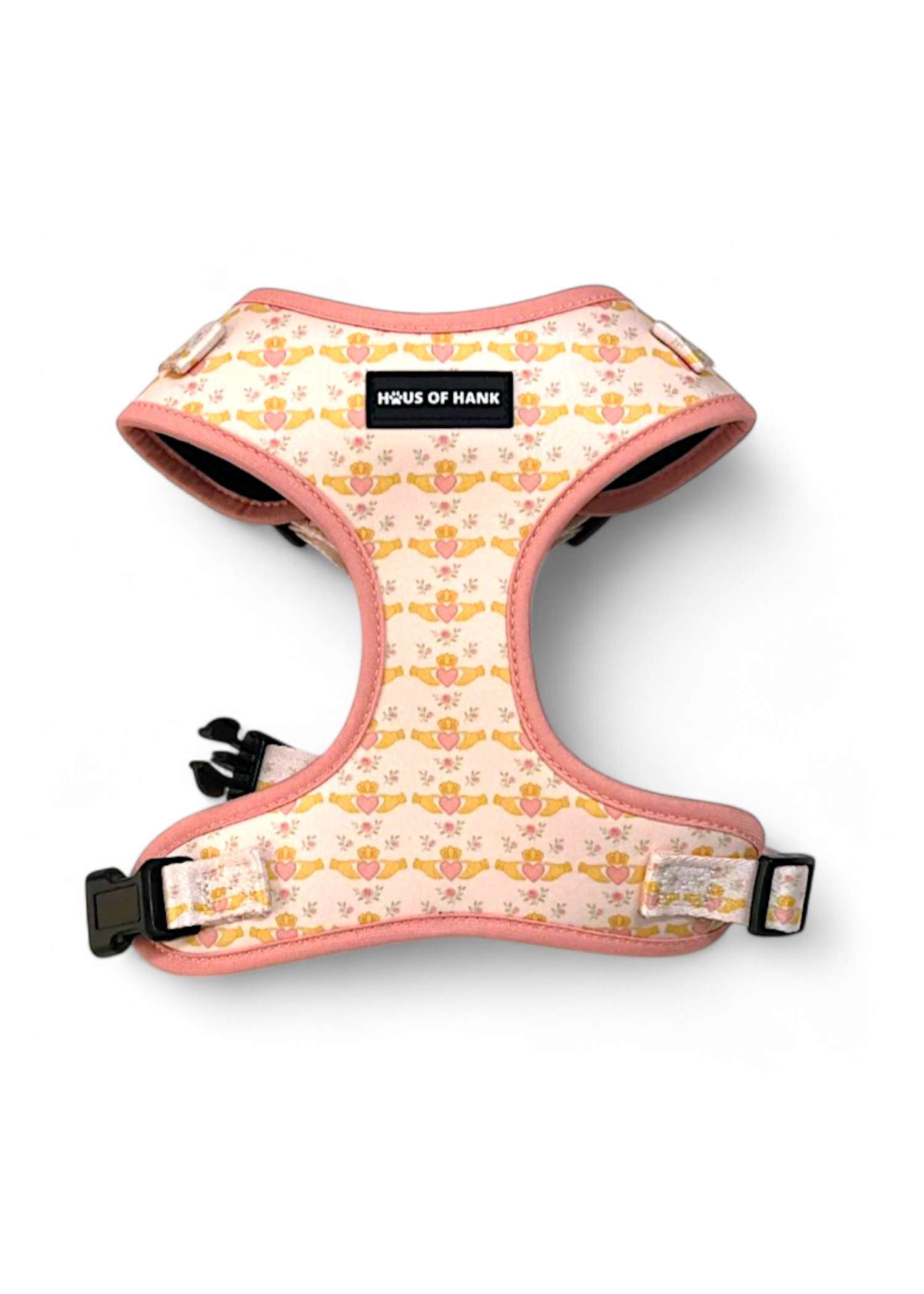 Blush Claddagh Classic Haus Harness — adjustable dog harness from Haus of Hank