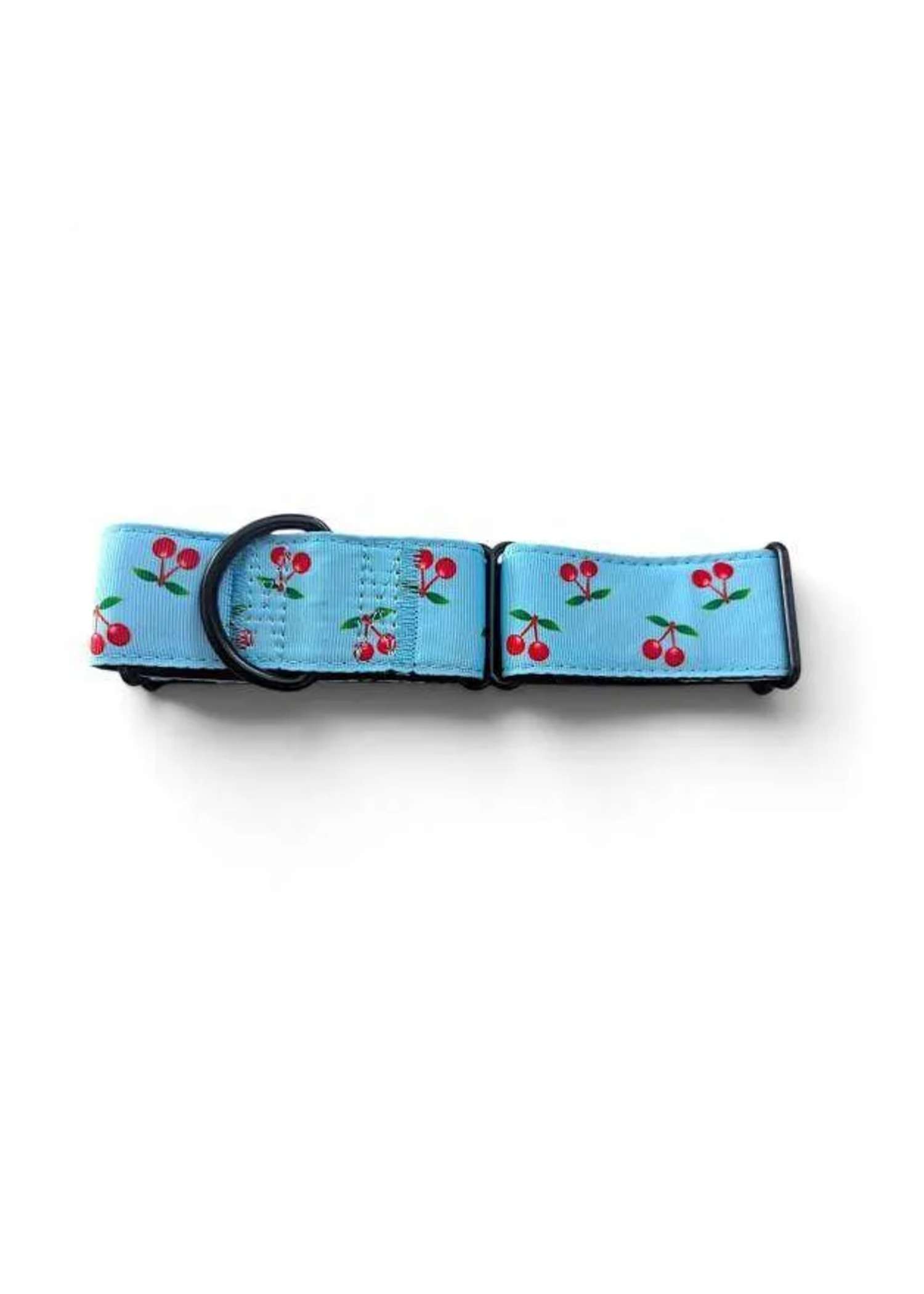 Cherry Adjustable Martingale Collar 36-48cm (3.8cm) — adjustable dog collar from Haus of Hank