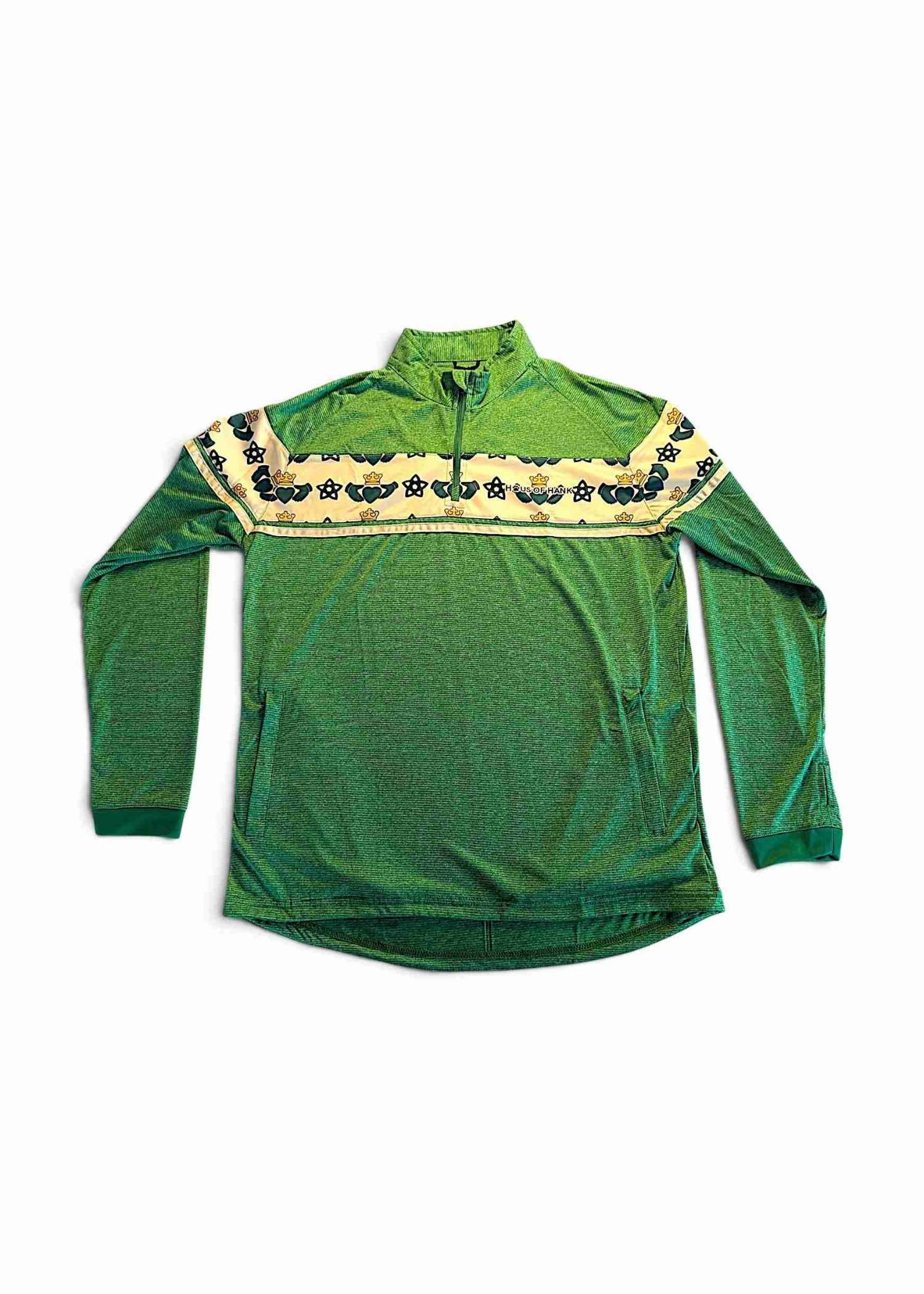 Emerald Claddagh 1/4 Zip Pullover — Haus of Hank (view 4)