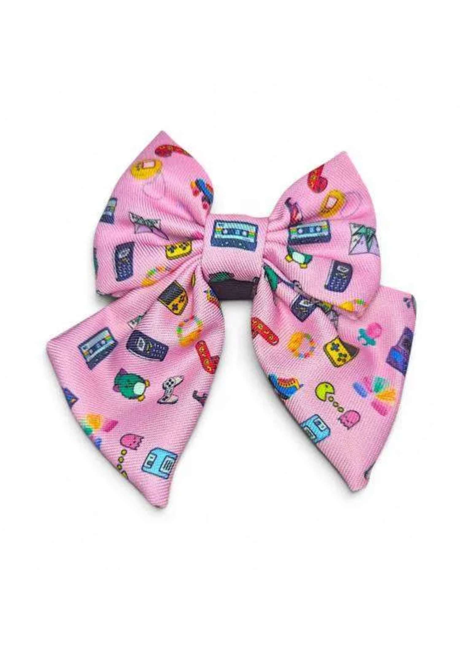 Bark-cade Pink Medium Sailor Bow — sailor bow for dogs from Haus of Hank