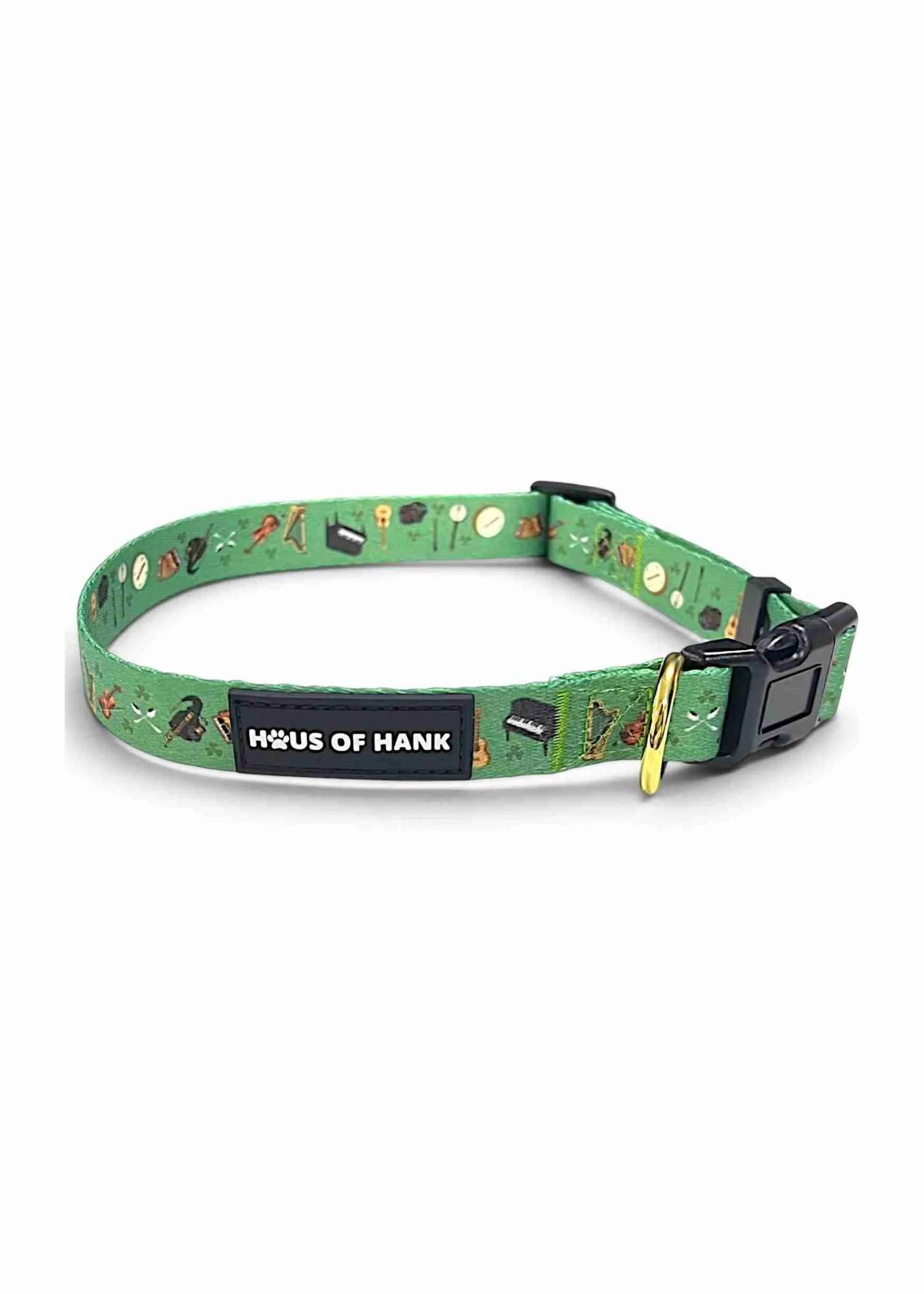 Paws at the Fleadh Classic Collar — adjustable dog collar from Haus of Hank