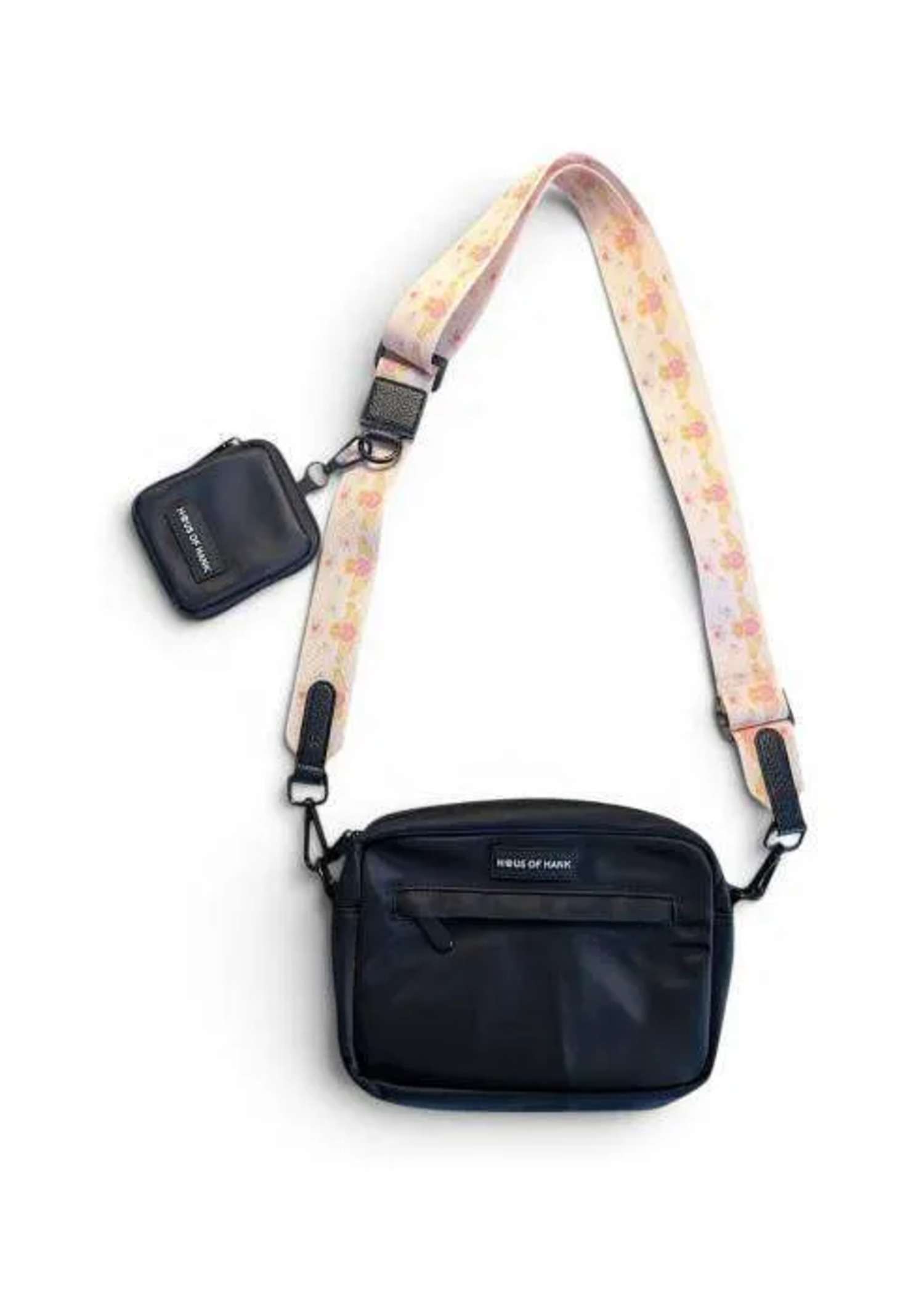 The Haus Original Walking Bag with Blush Claddagh Strap — match your dog in the same design from Haus of Hank