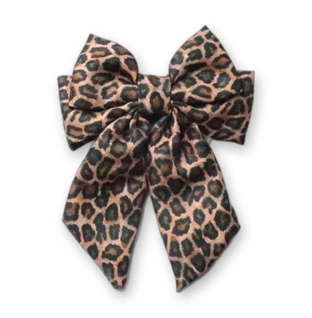 Paws gone WILD Large Sailor Bow — leopard print large dog sailor bow from Haus of Hank