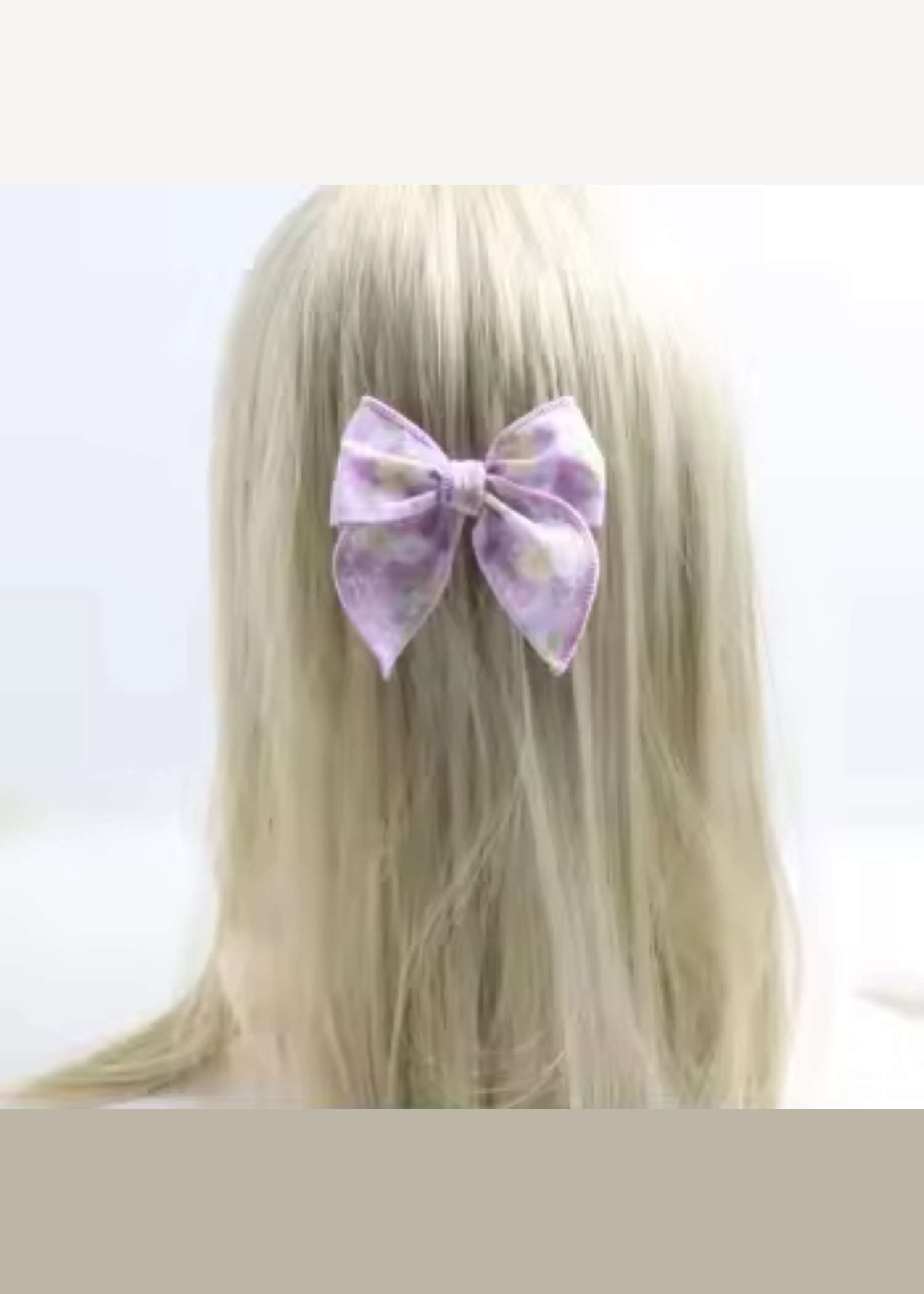Wildflower Wander Small Hair Bow — clip-in hair bow for humans from Haus of Hank
