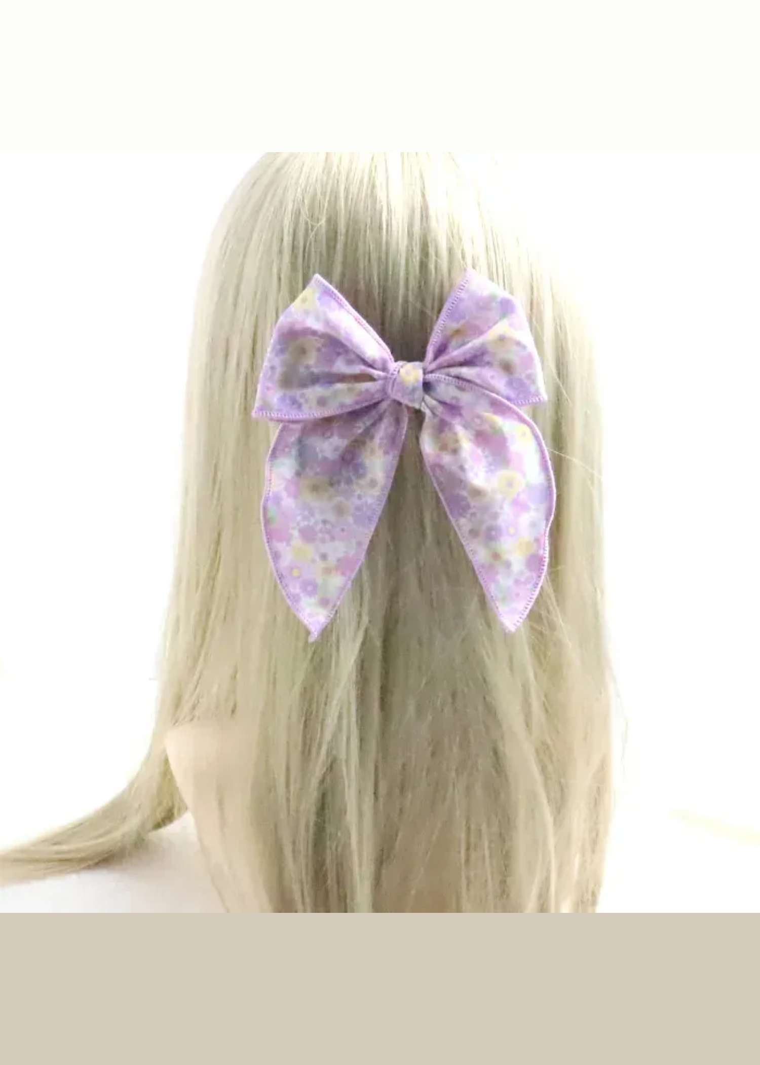 Wildflower Wander Medium Hair Bow — clip-in hair bow for humans from Haus of Hank