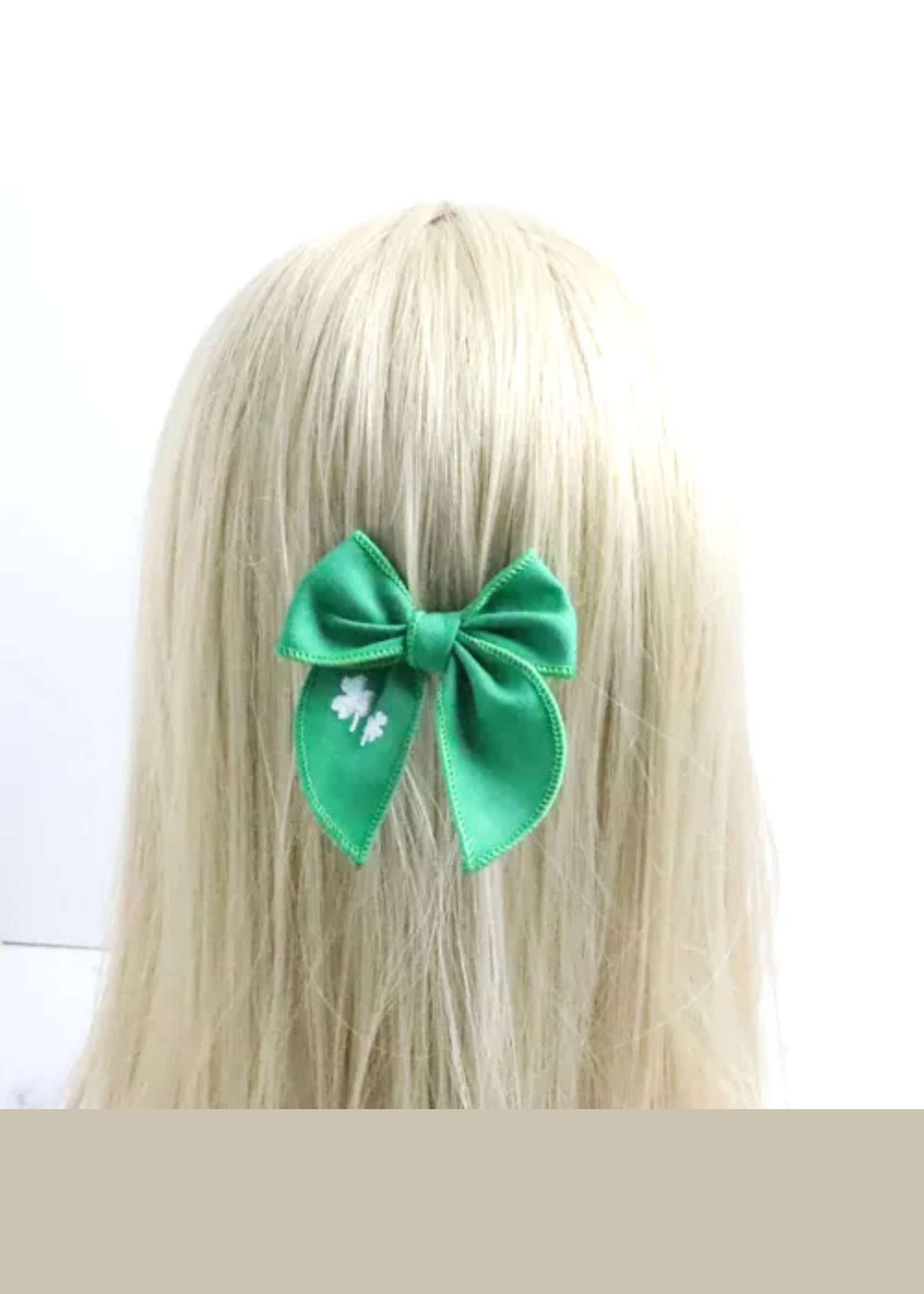 Eire Small Hair Bow — clip-in hair bow for humans from Haus of Hank