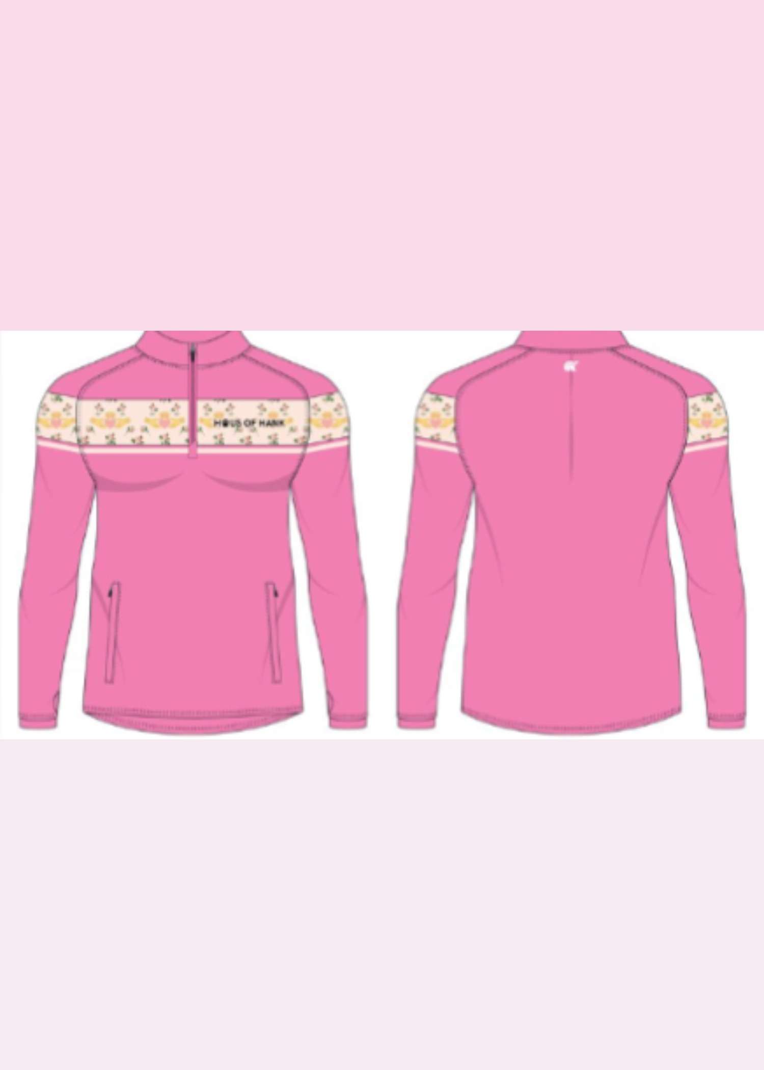 Blush Claddagh 1/4 Zip Pullover — Haus of Hank (view 3)