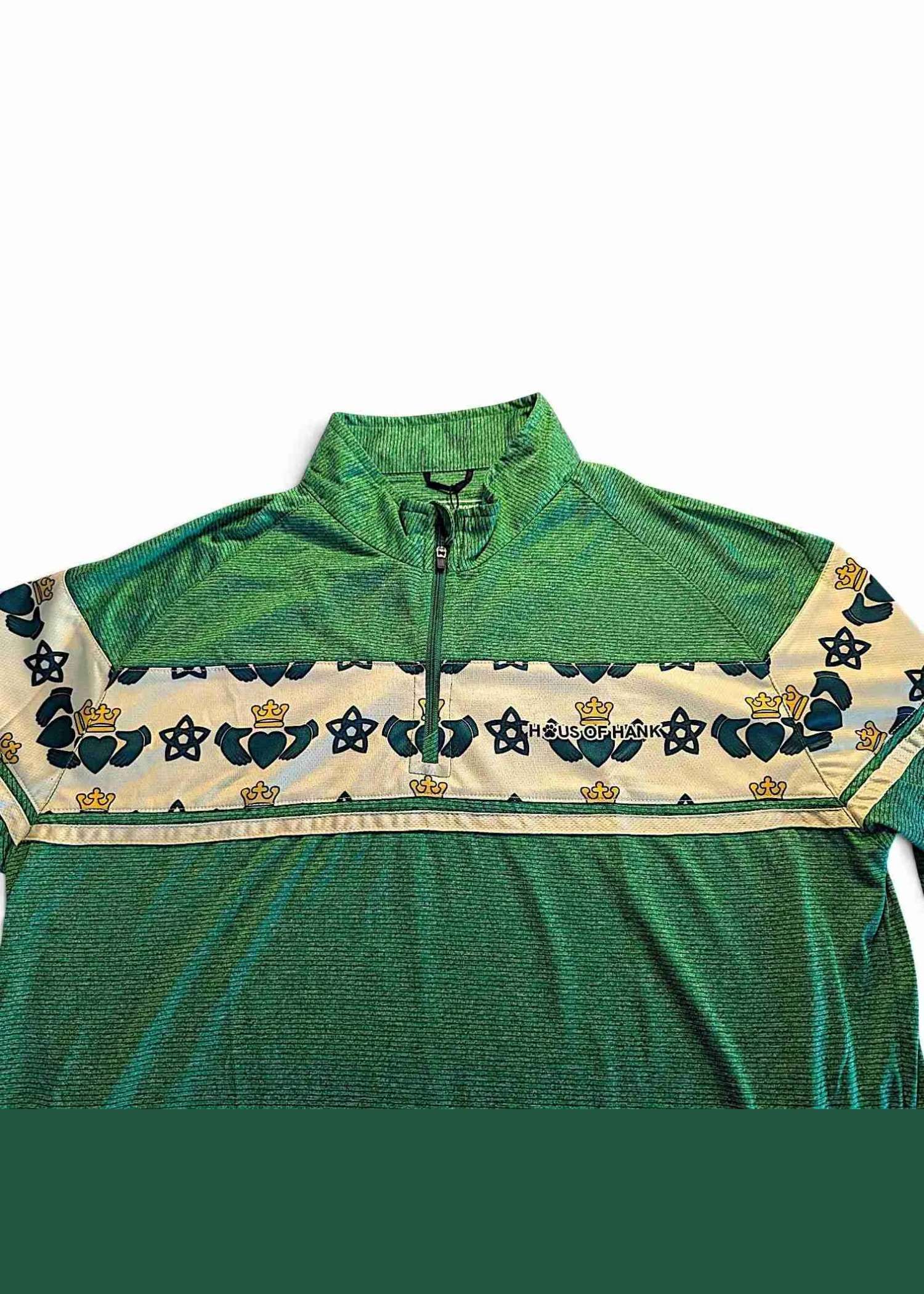 Emerald Claddagh 1/4 Zip Pullover — Haus of Hank (view 2)
