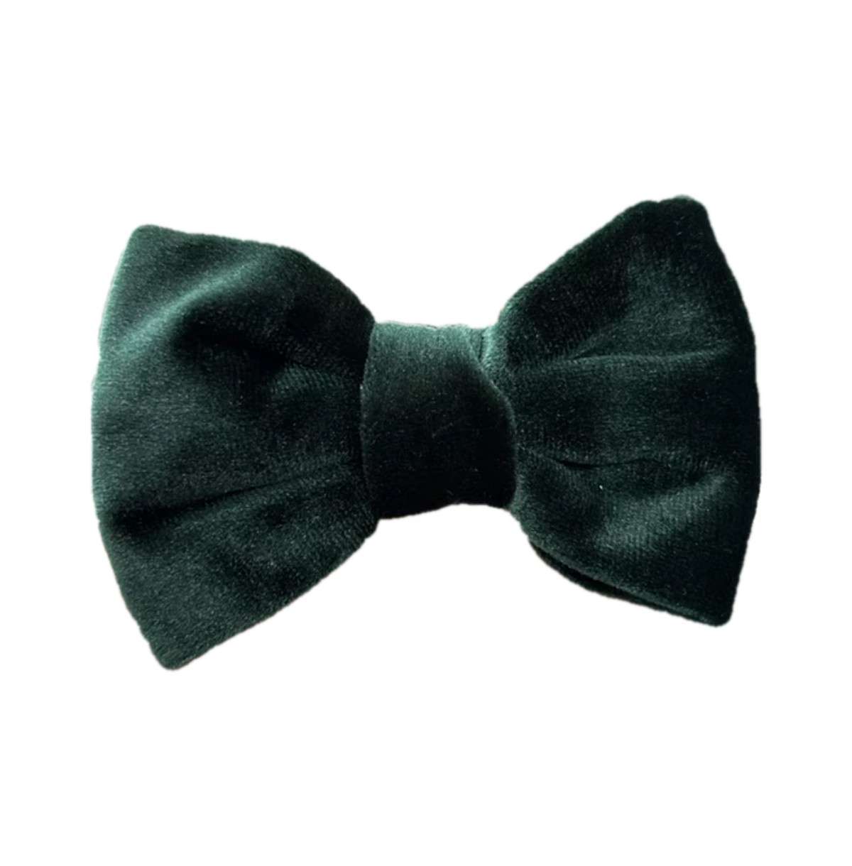 Green Velvet Bowtie — green velvet dog bow tie from Haus of Hank