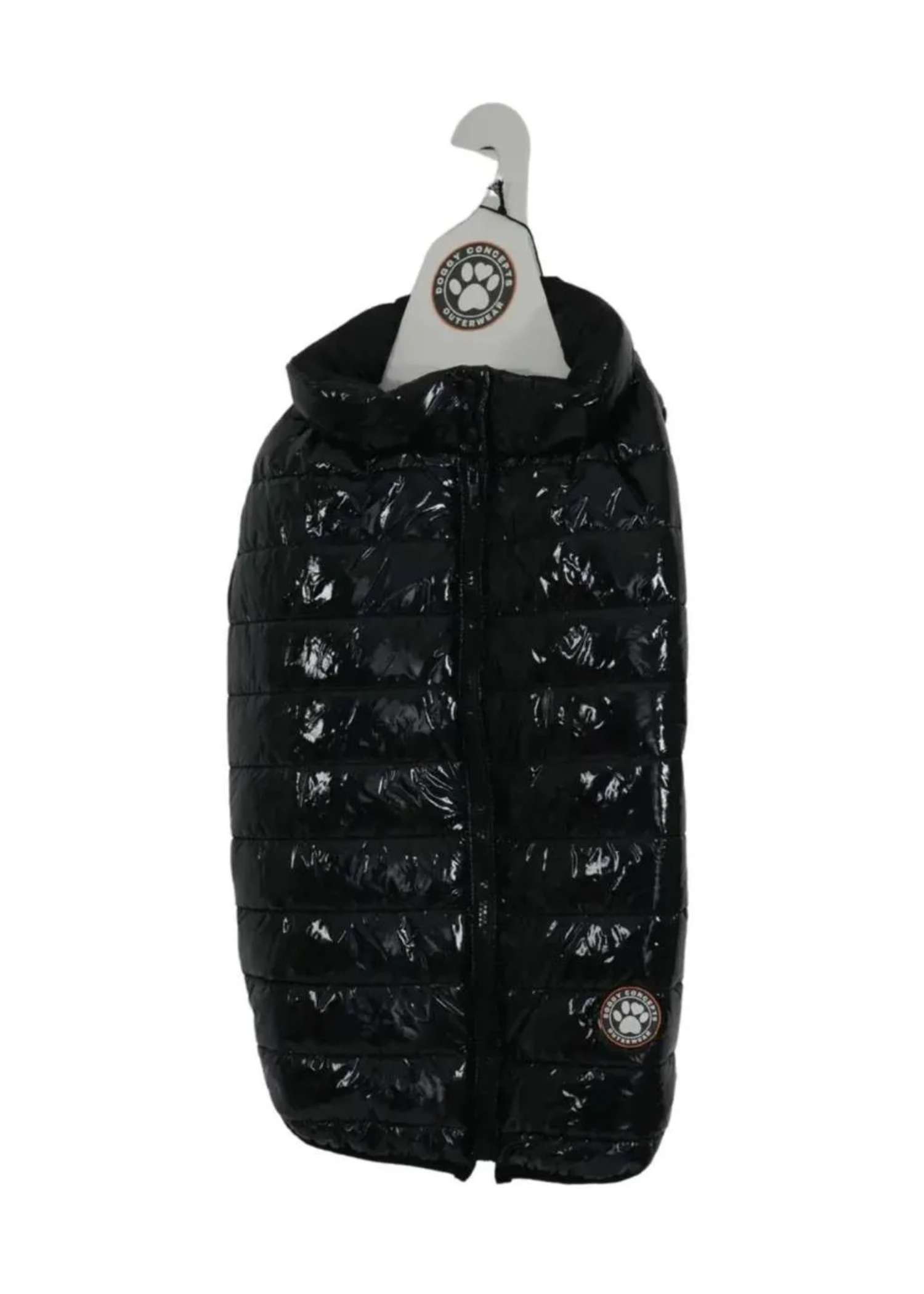 Black Puffer Dog Coat — padded winter dog coat from Haus of Hank