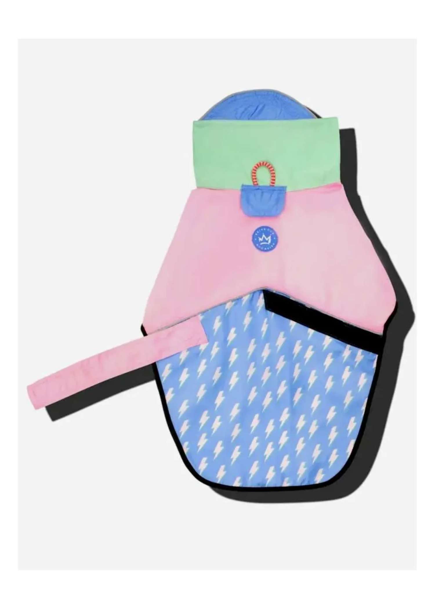Blue and Pink Dog Rainmac — lightweight waterproof dog raincoat from Haus of Hank