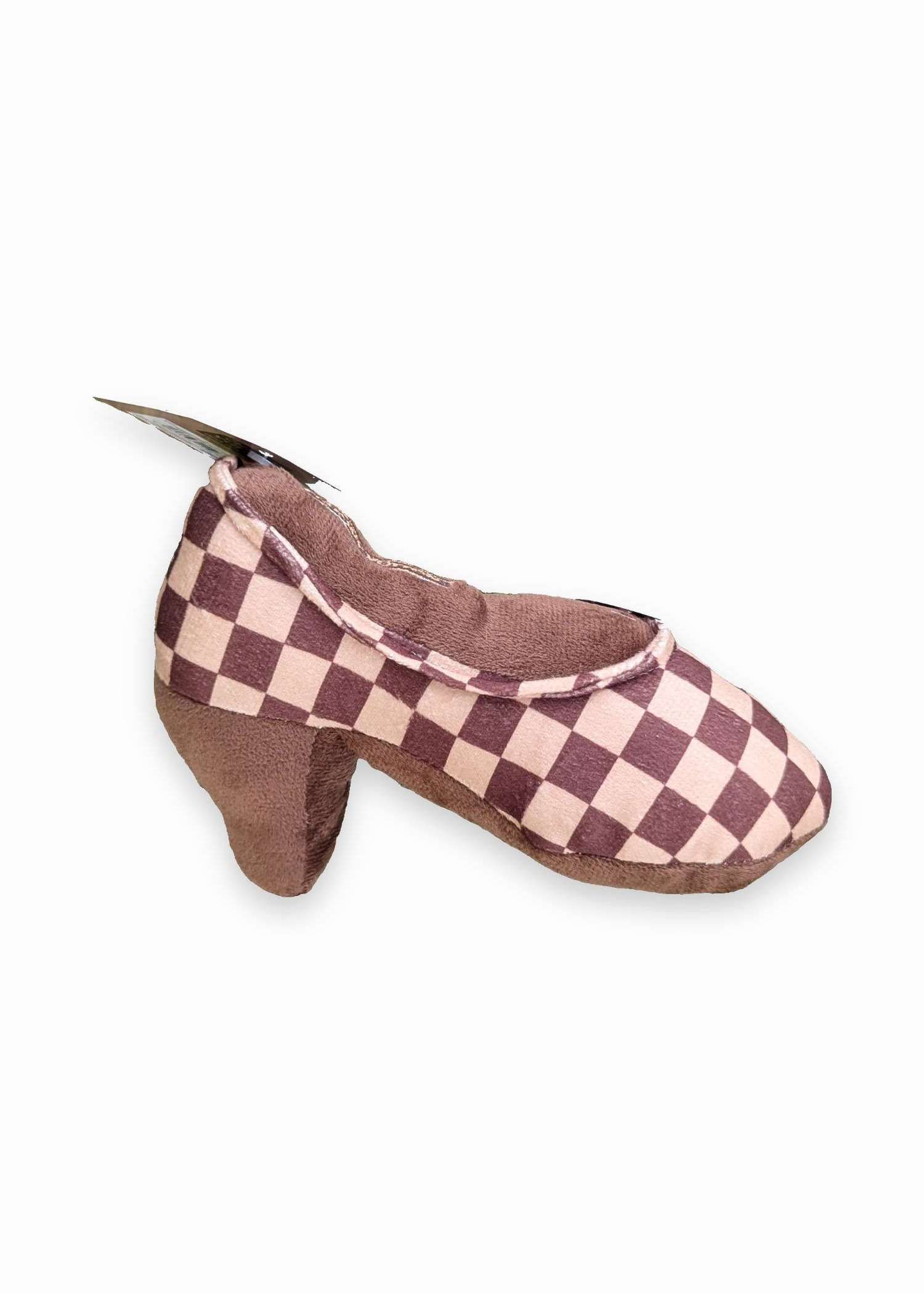 Chewy Vutton Shoe Plush Toy — dog toy from Haus of Hank