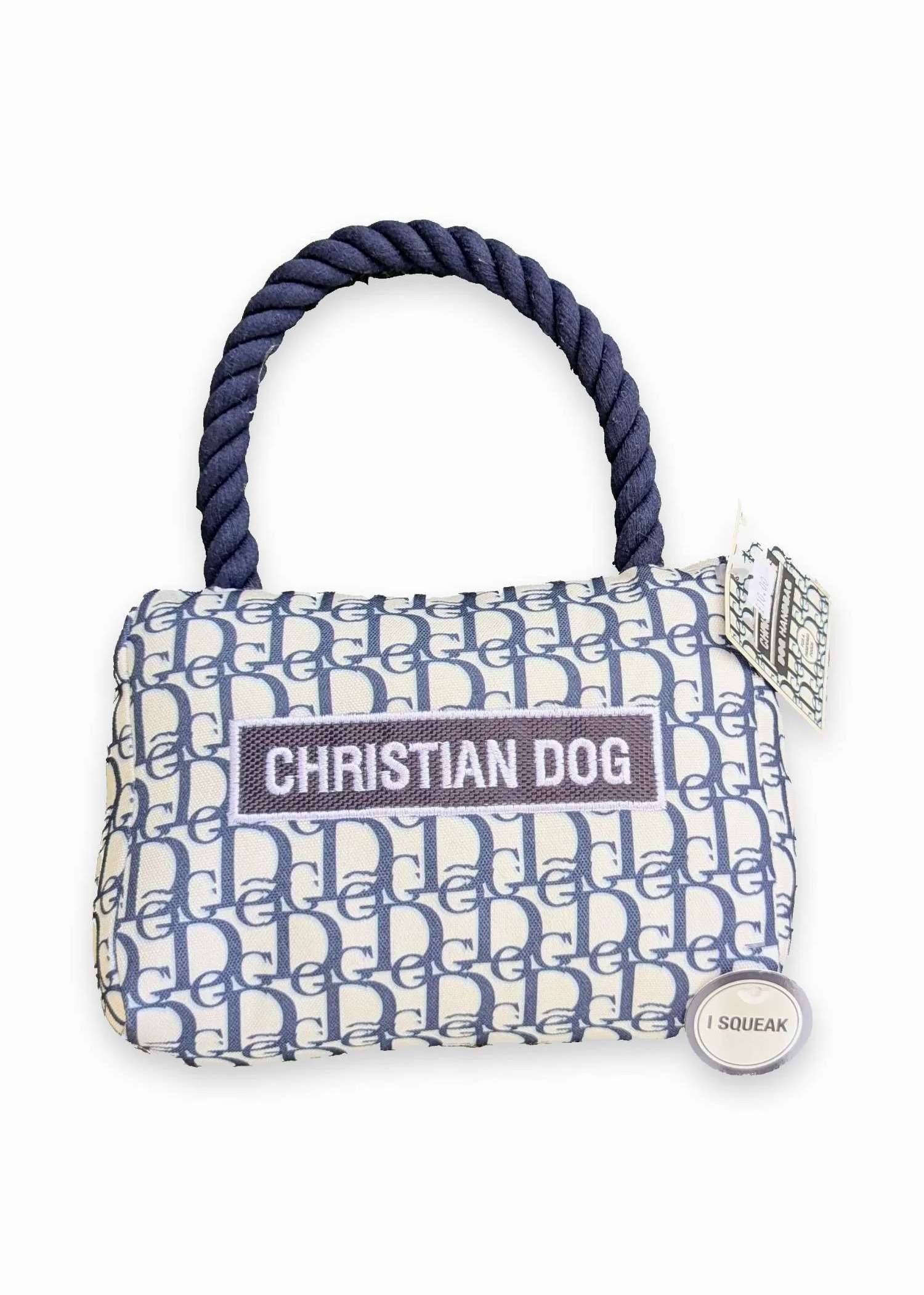 Christian Dog Handbag Plush Toy — dog toy from Haus of Hank