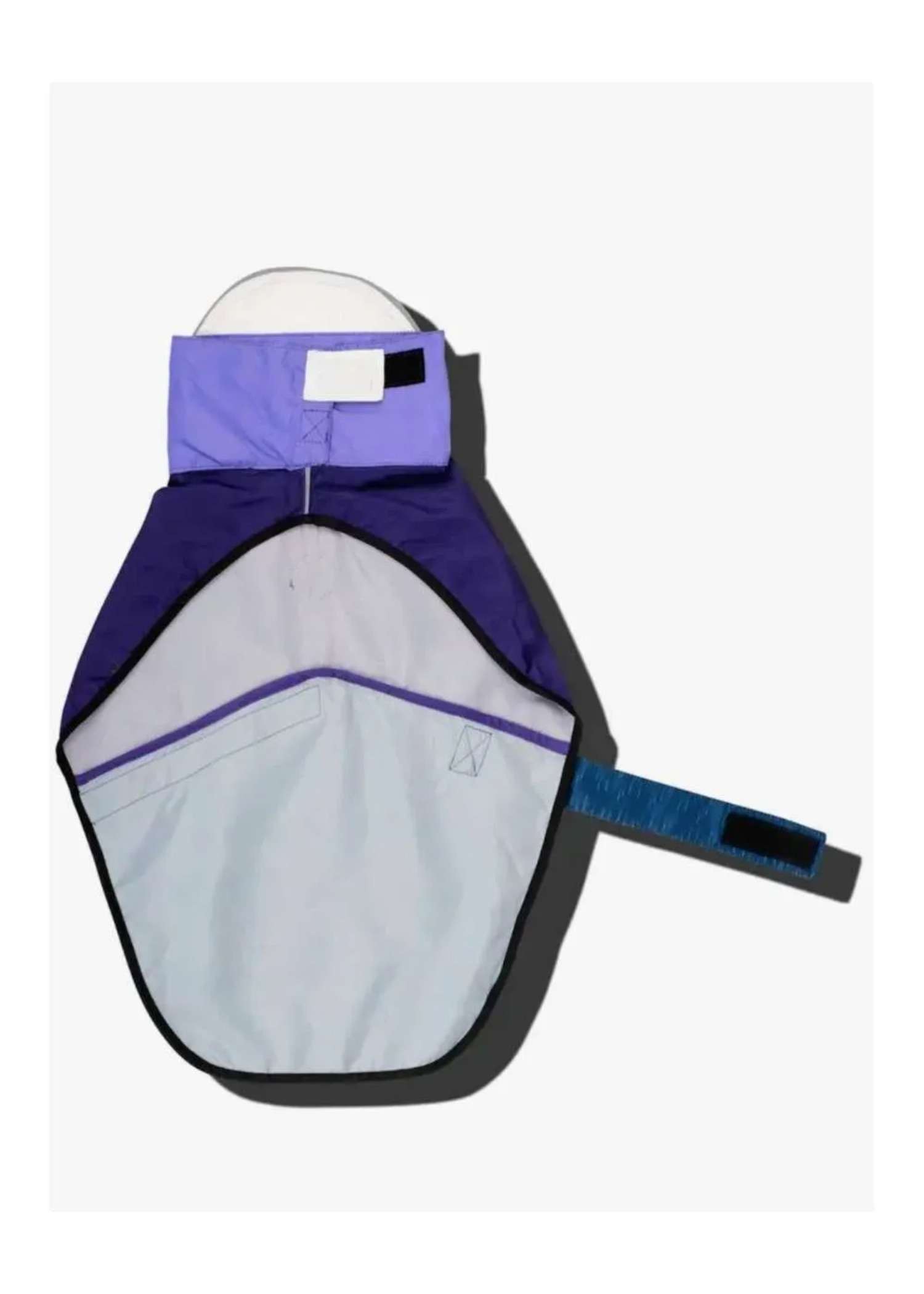 Purple and Navy Dog Rainmac — lightweight waterproof dog raincoat from Haus of Hank