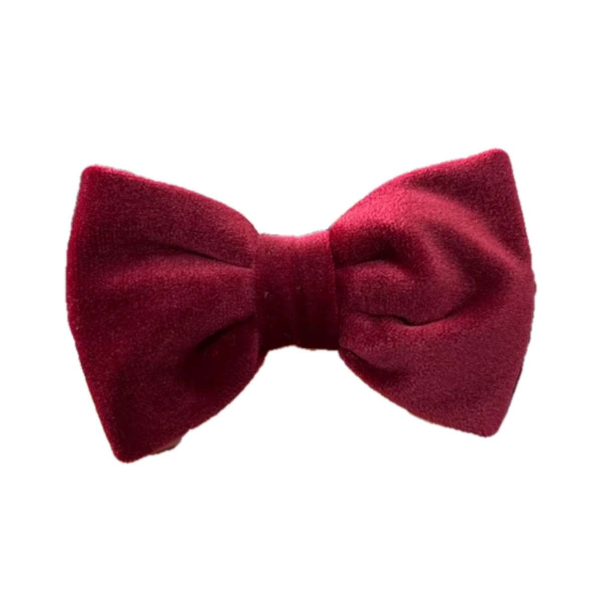 Red Velvet Bowtie — red velvet dog bow tie from Haus of Hank
